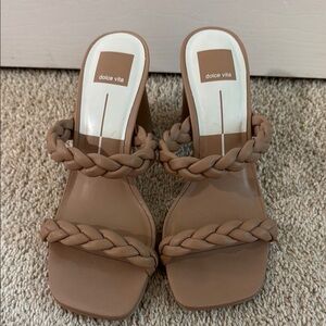 Dolce Vita Tan Braided Heels